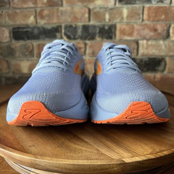 Brooks Ghost 17 Womens 9.5 Blue Heron White Orange Road Running Sneakers Shoes - Picture 9 of 16